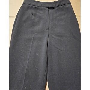 Donna Karan Signature Gold Label Wool Ankle Black Trouser Pants 26x29